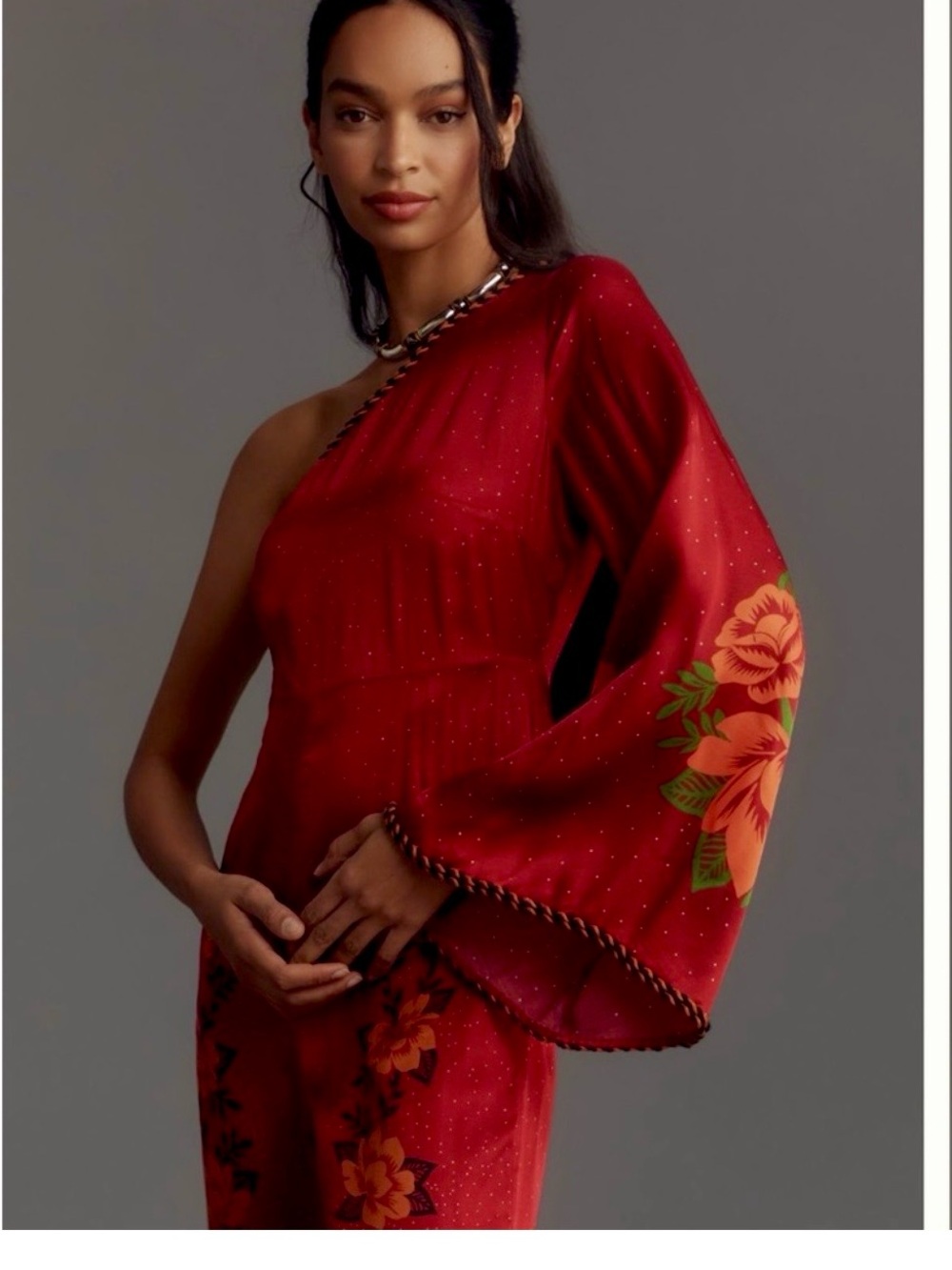 Farm Rio One-Shoulder Jumpsuit, M, new - Picture 3 of 3